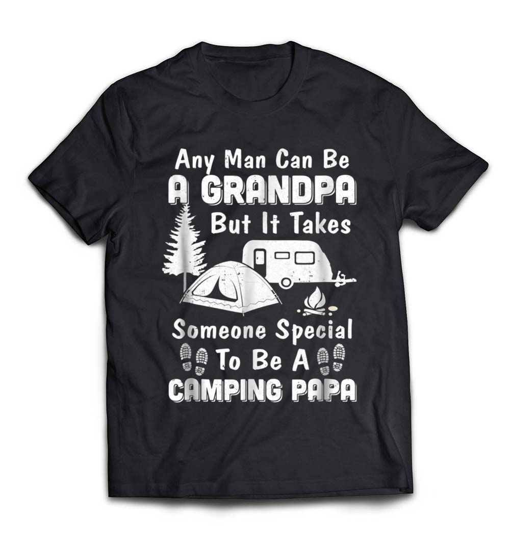 “Camping Papa Grandpa” T-Shirt – A Perfect Father’s Day Gift for Outdoor Lovers